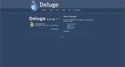 Desktop Screenshot of deluge-torrent.org