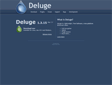 Tablet Screenshot of deluge-torrent.org